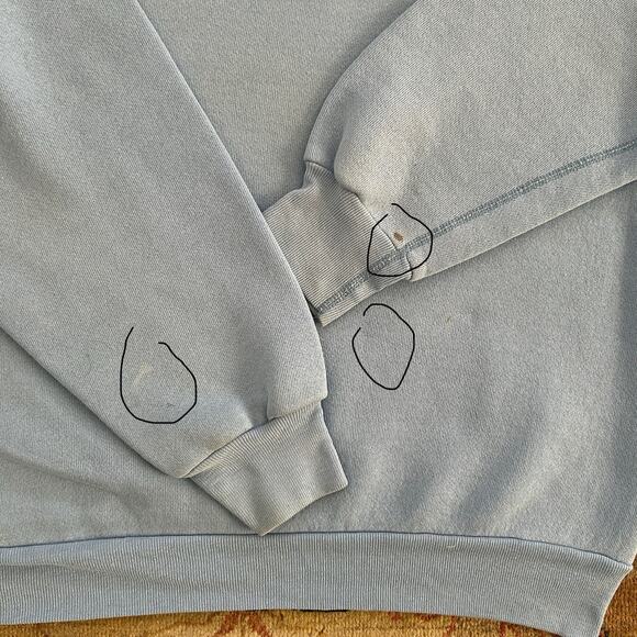 Vintage 90s Discus Embroidered Sweatshirt  Athletic Kayak Sport Size XL - Picture 7 of 10